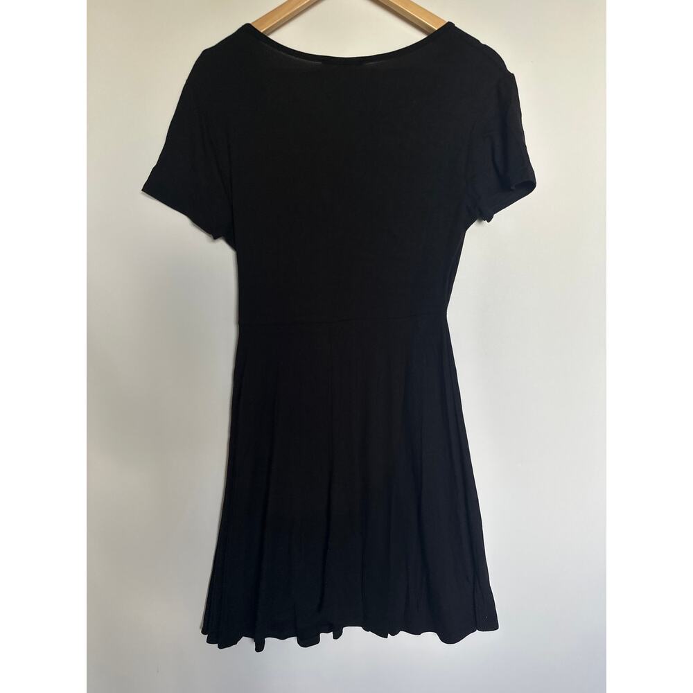 Rolla Coaster Dress 🌿Women’s Size Small Black Wrap Short Sleeve Casual NWT - Picture 11 of 12
